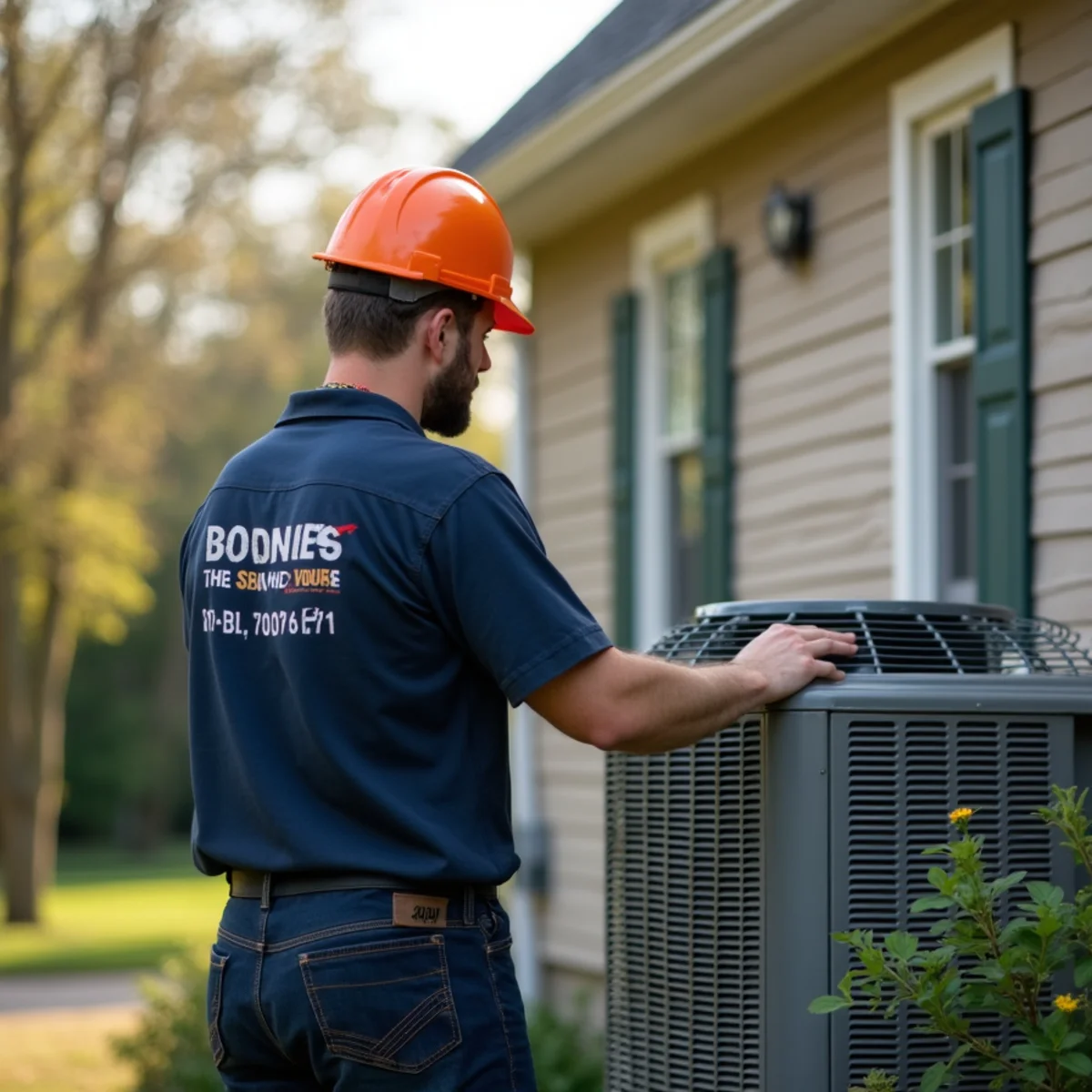 HVAC technician providing service in Brookeville, MD