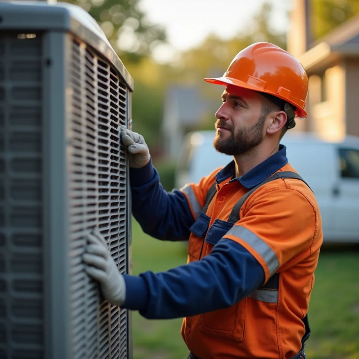 HVAC technician providing service in College Park, MD