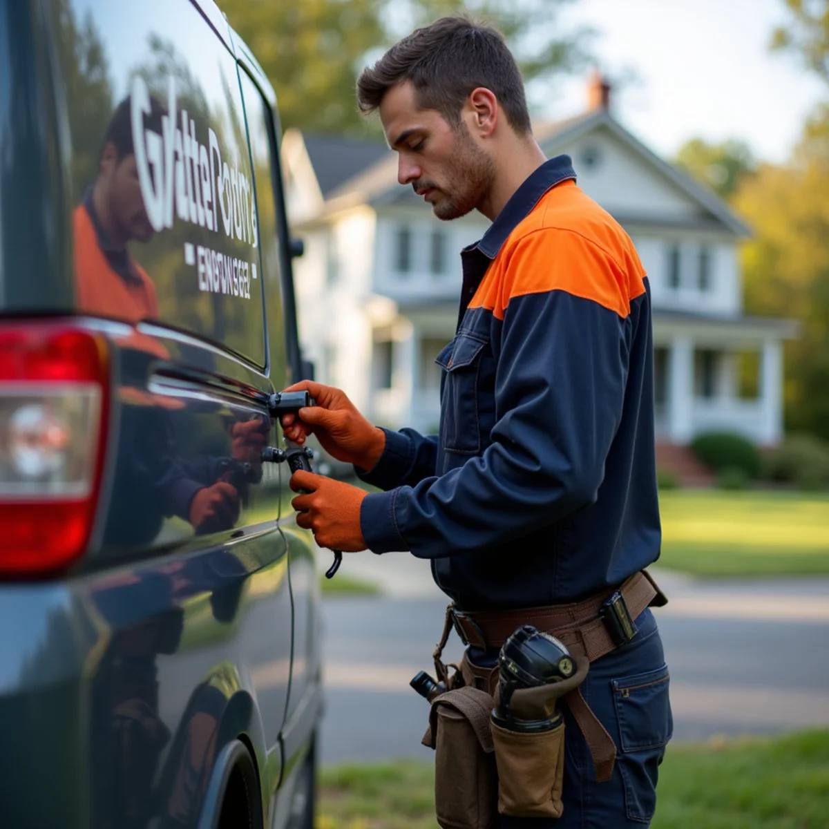 HVAC technician providing service in Darnestown, MD