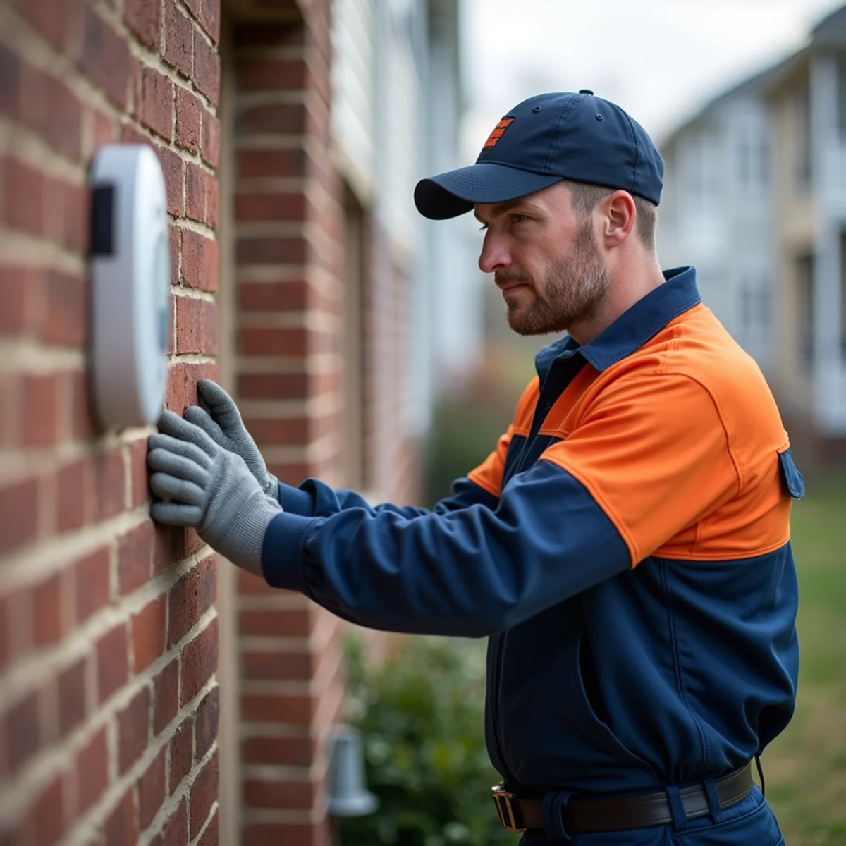 HVAC technician providing service in Fulton, MD