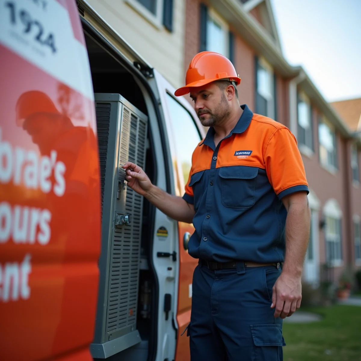 HVAC technician providing service in Glen Burnie, MD