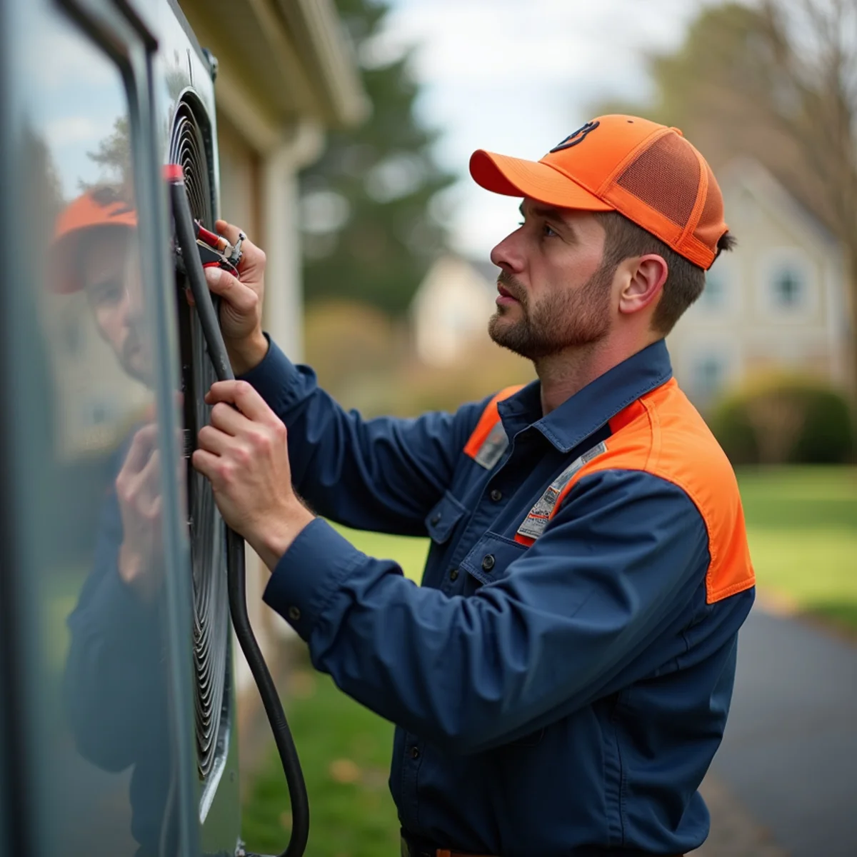 HVAC technician providing service in Laytonsville, MD