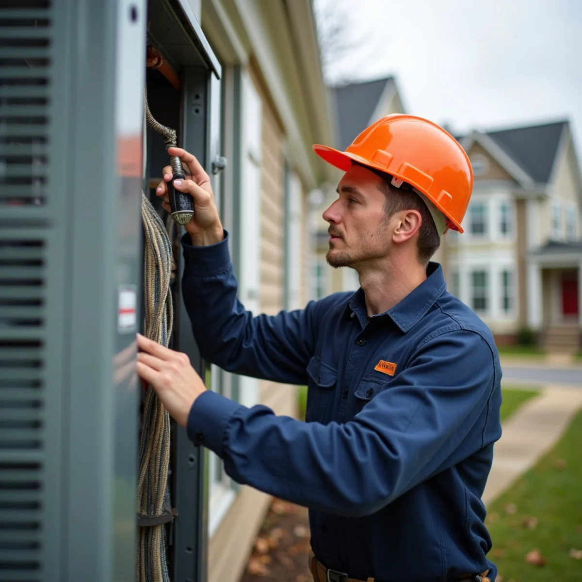 HVAC technician providing service in Savage, MD