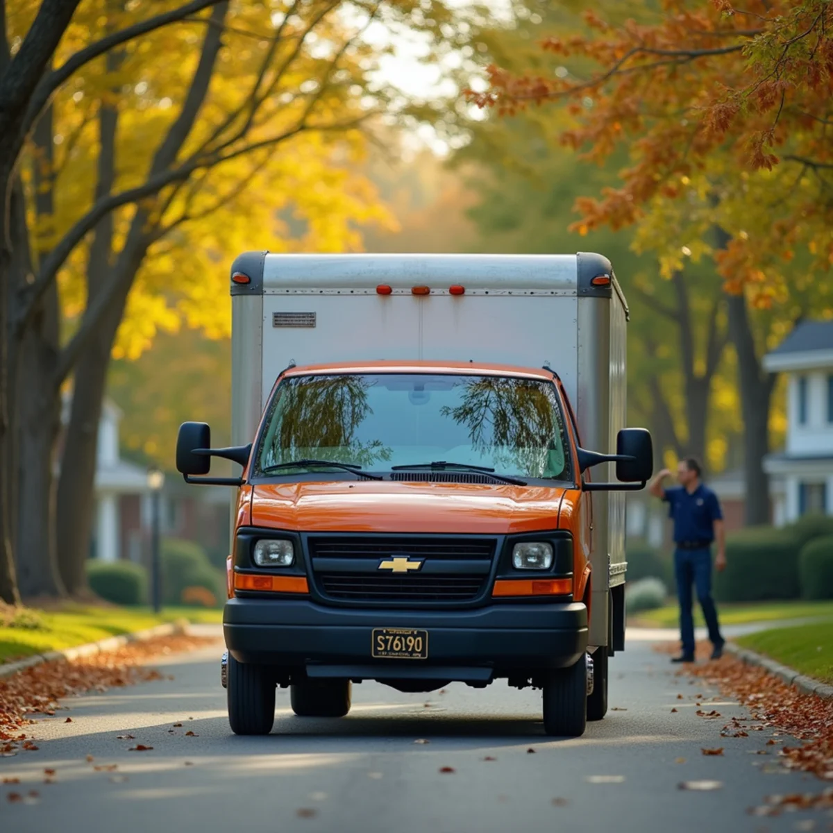 P&Y Heating and Cooling service van covering Montgomery County, MD